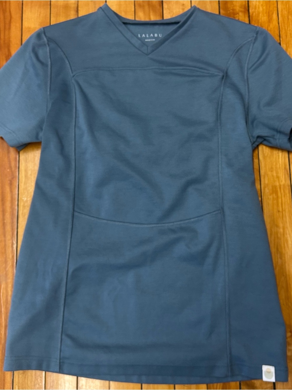 Lalabu Men’s Babywearing Shirt Size Medium Hands Free Kangaroo Pouch Tee Unisex - Picture 10 of 10